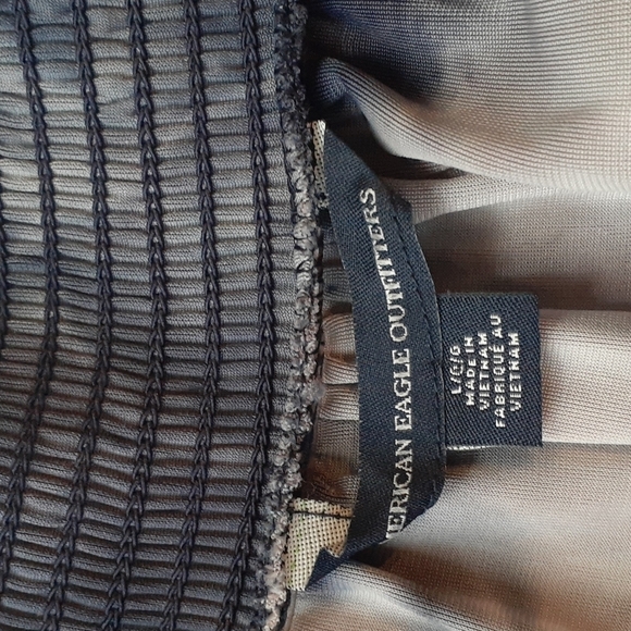 American Eagle Outfitter Womens Shirt Fairygrunge Whimsigoth Witchy Velvet Large - Picture 7 of 11